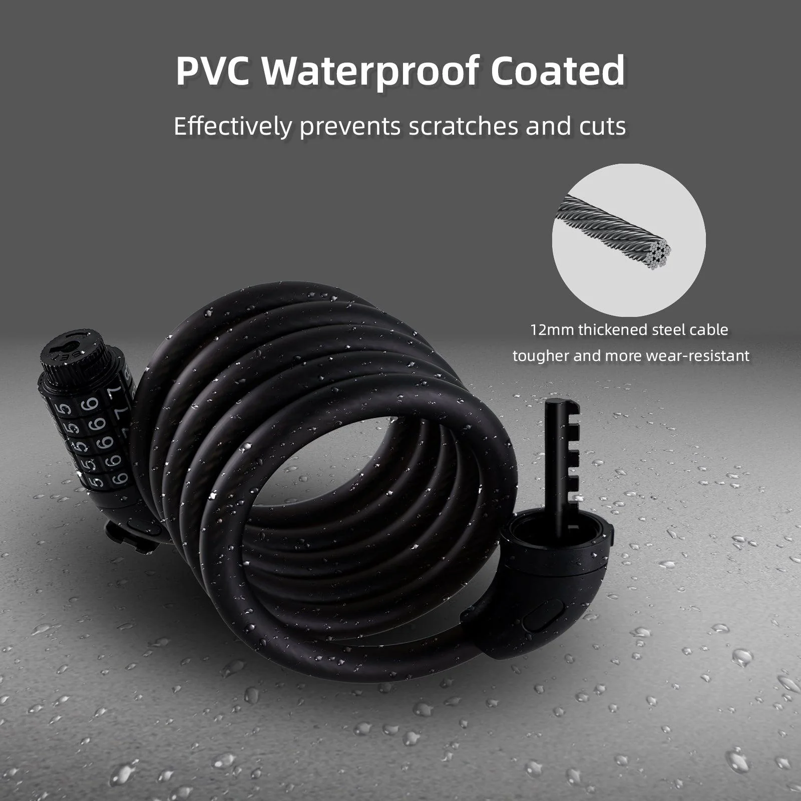 Frosted EBike Combination Lock - Image 4